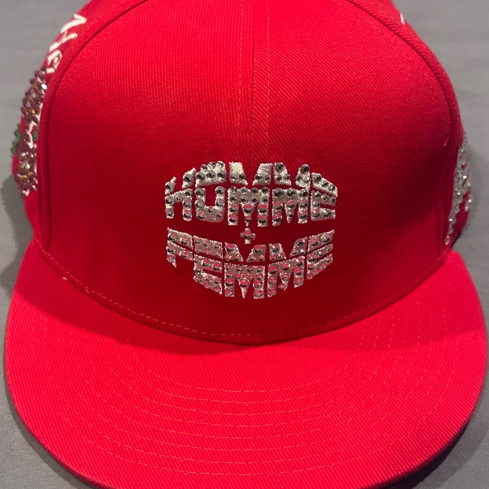 Homme Femme LA Red Cap